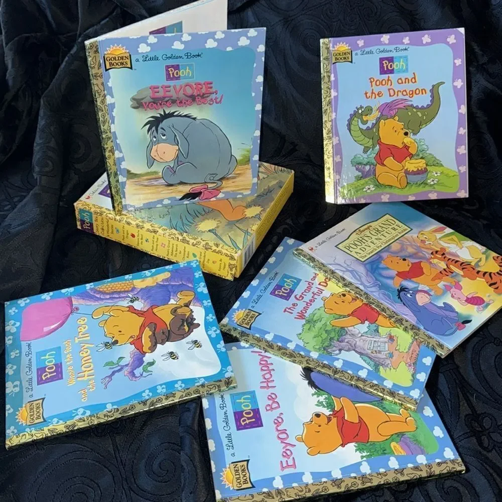 Vintage Disney POOH golden books set